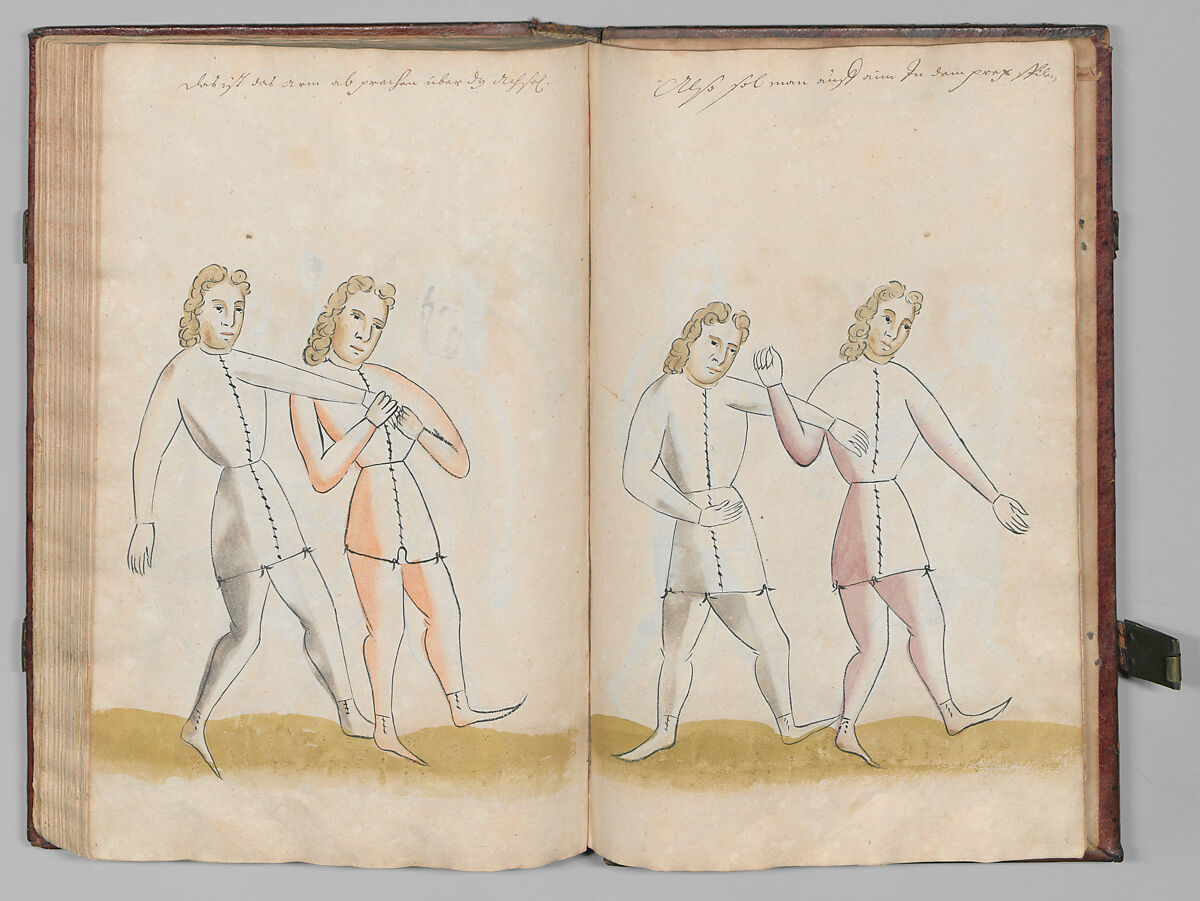 Fencing Book (Fechtbuch), Hans Talhoffer (German, recorded 1435–82), Leather, brass, German