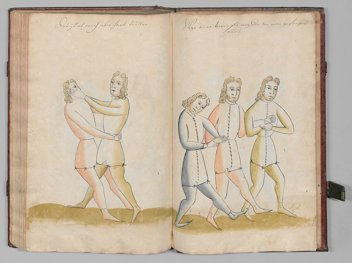 Fencing Book (Fechtbuch), Hans Talhoffer (German, recorded 1435–82), Leather, brass, German