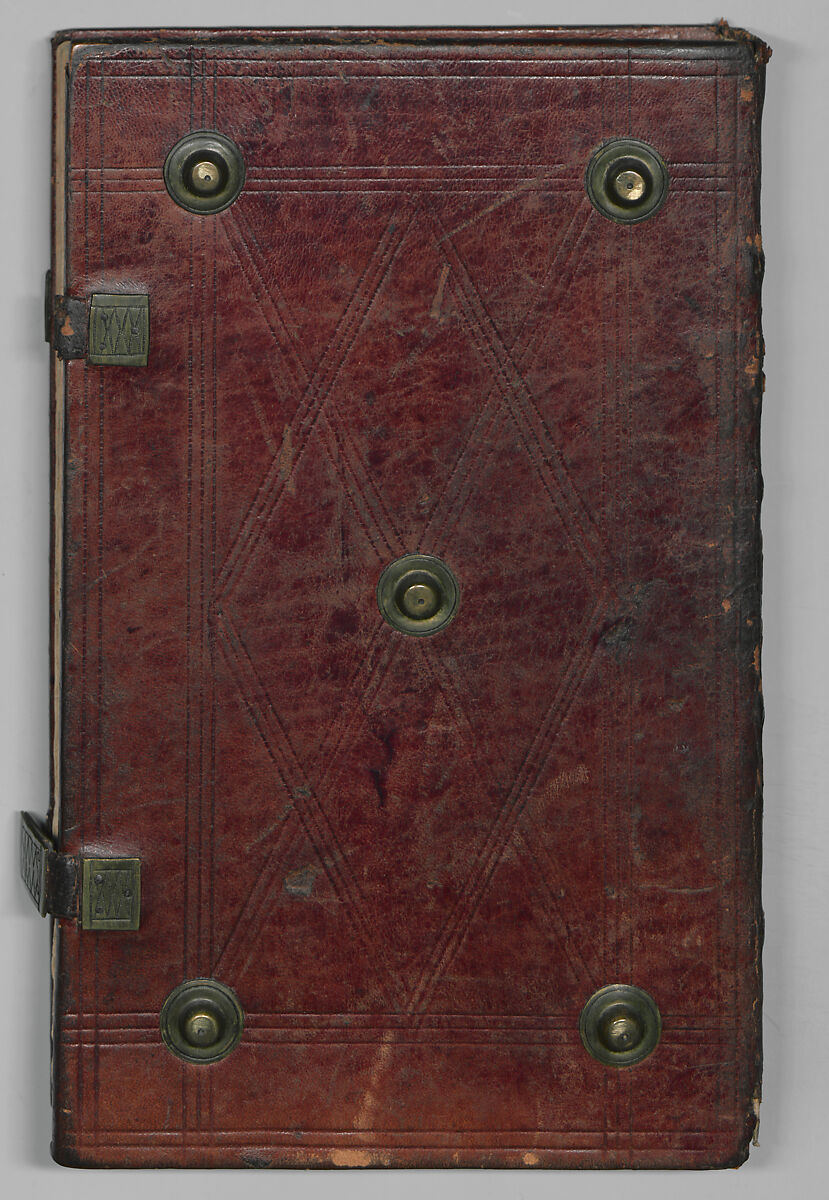Fencing Book (Fechtbuch), Hans Talhoffer (German, recorded 1435–82), Leather, brass, German