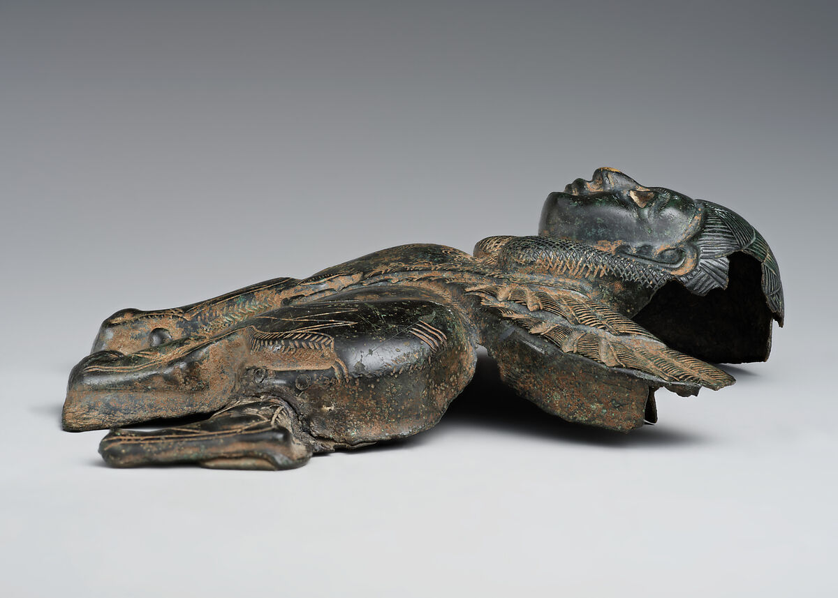 Plaque in the form of a sphinx, Bronze