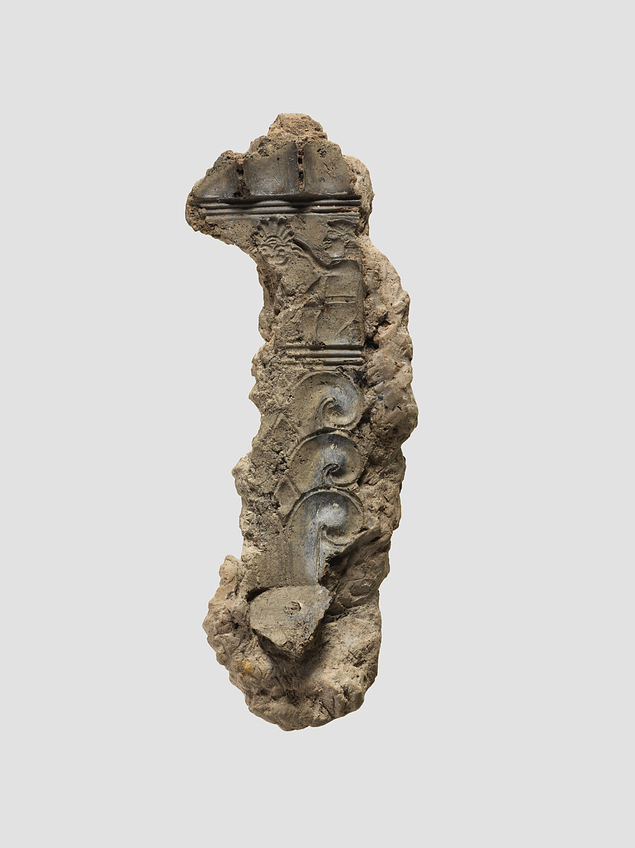 Mud impression of ivory handle 54.117.3, Mud, Assyrian