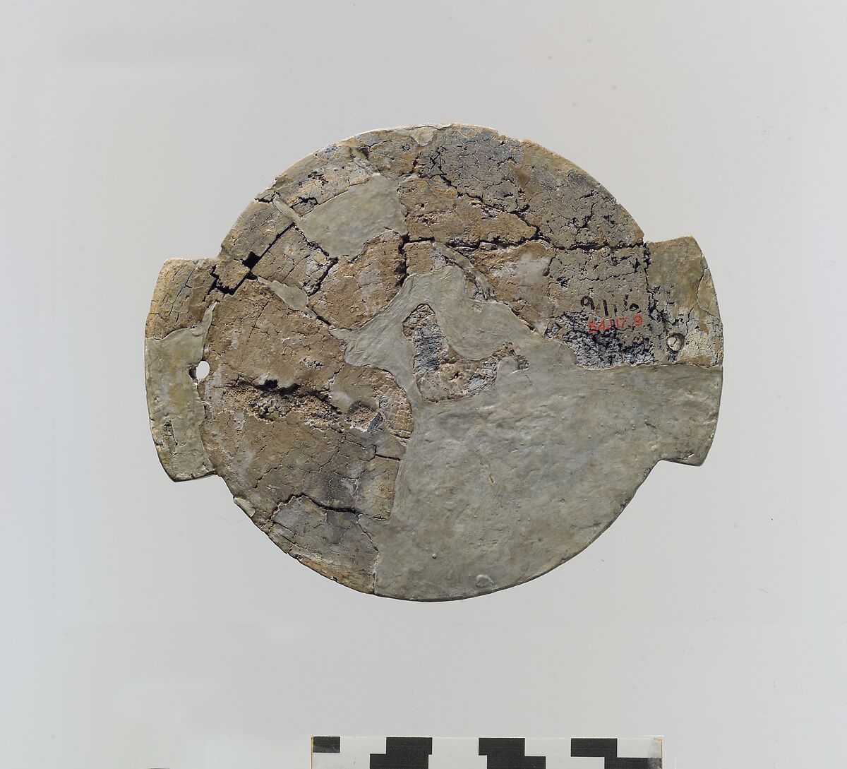 Lid fragment, Ivory, Assyrian