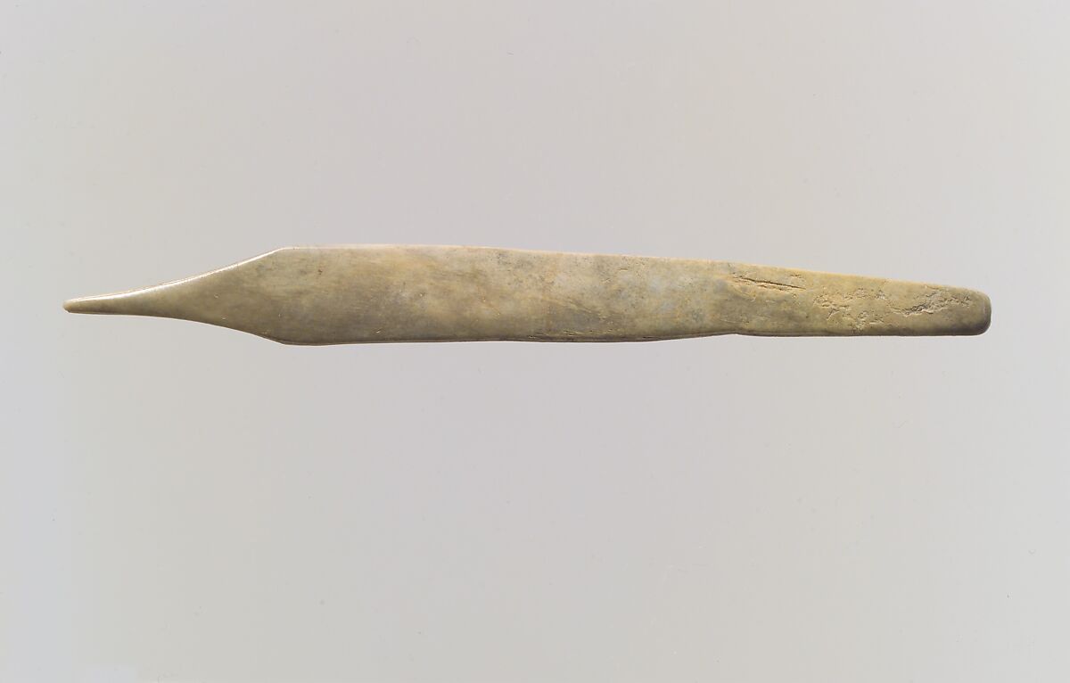 Stylus or weaving tool, Bone, Assyrian 