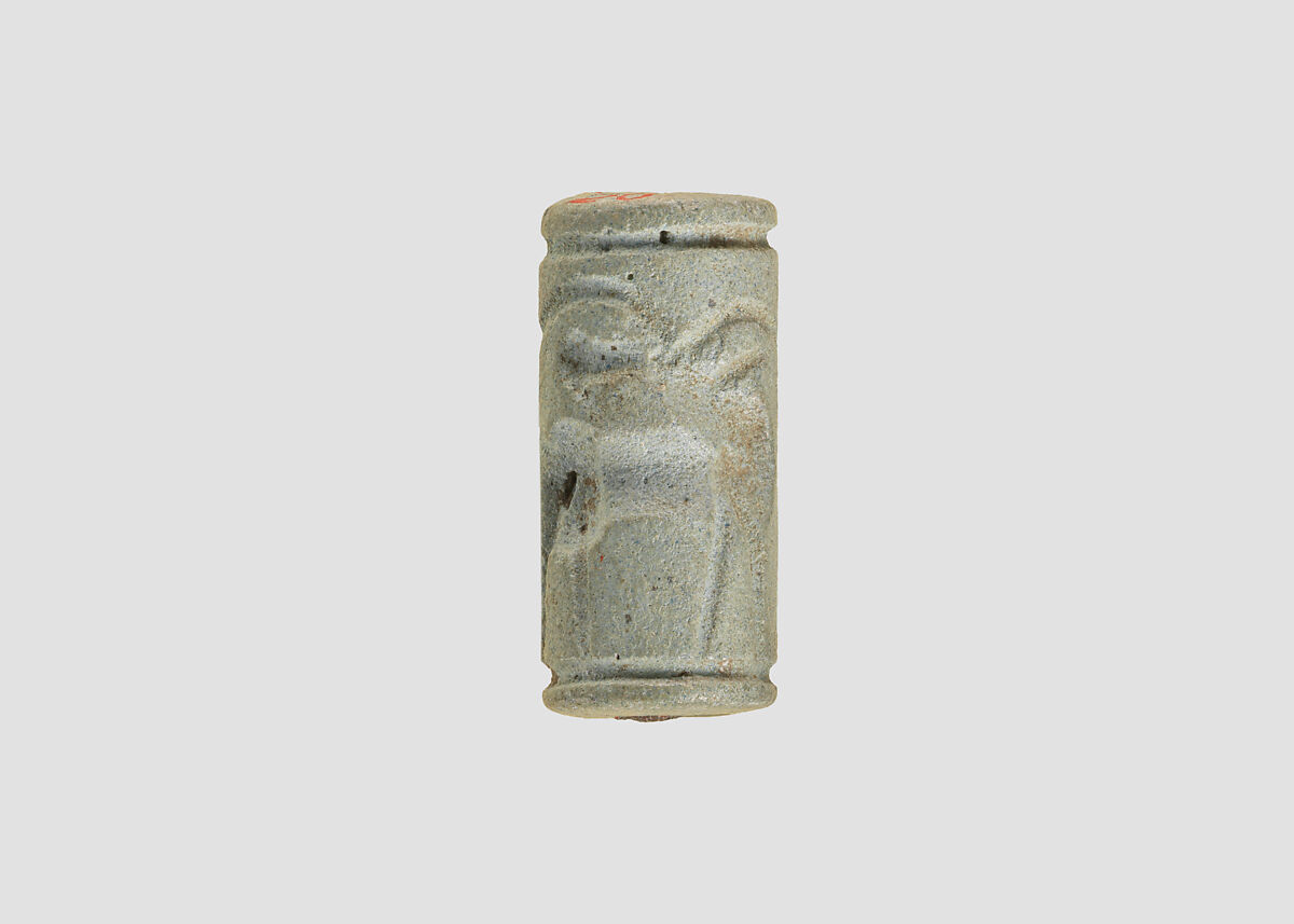 Cylinder seal, Faience, Mitanni