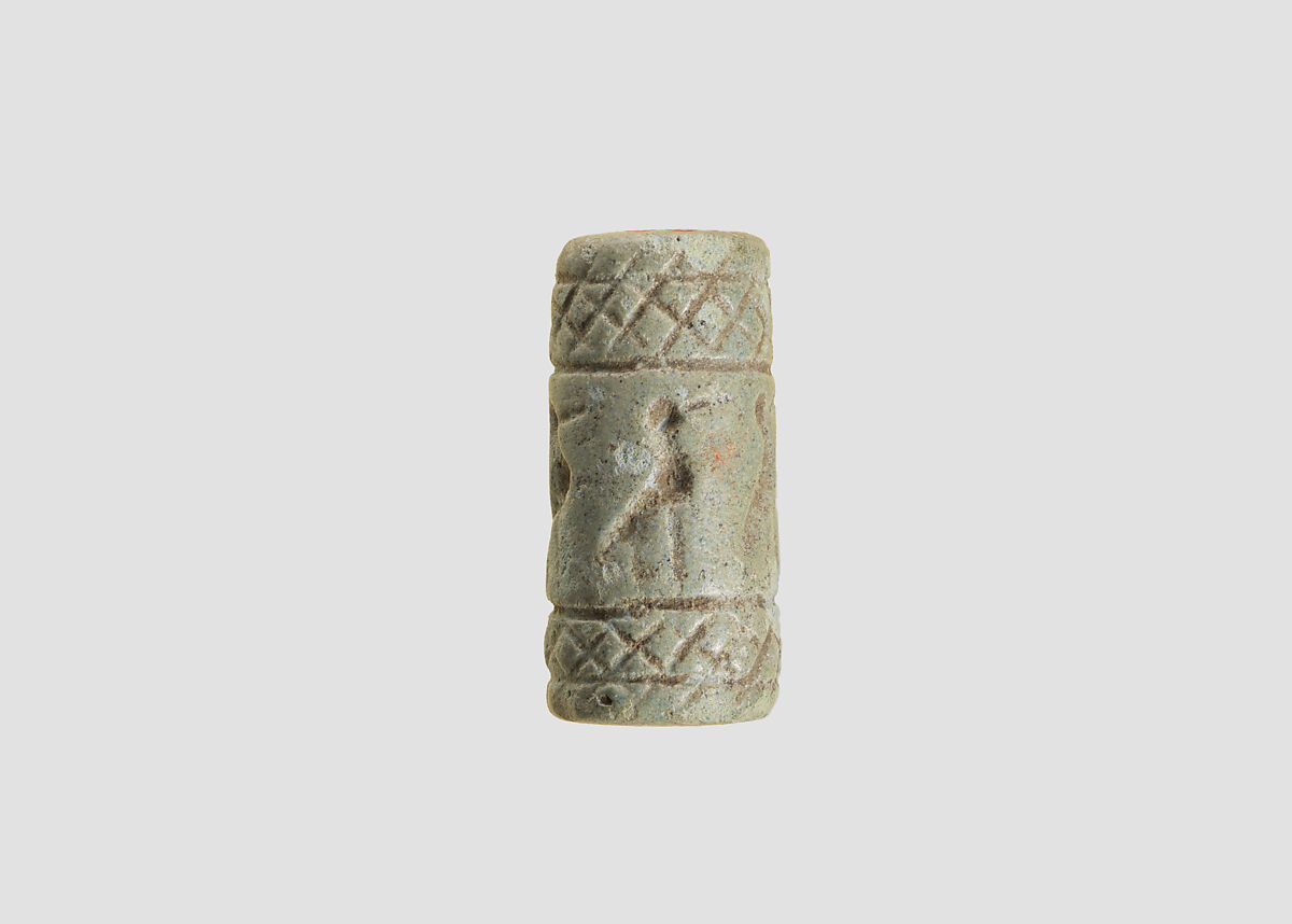 Cylinder seal, Faience, Mitanni