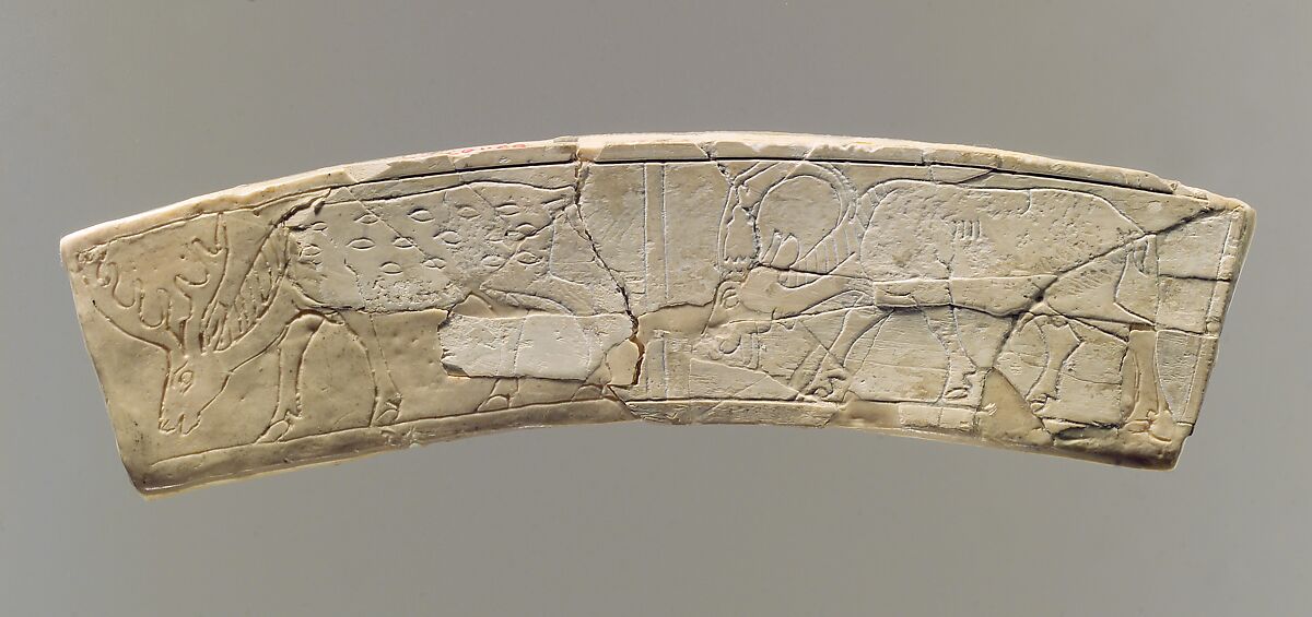 Plaque, Ivory, Assyrian 