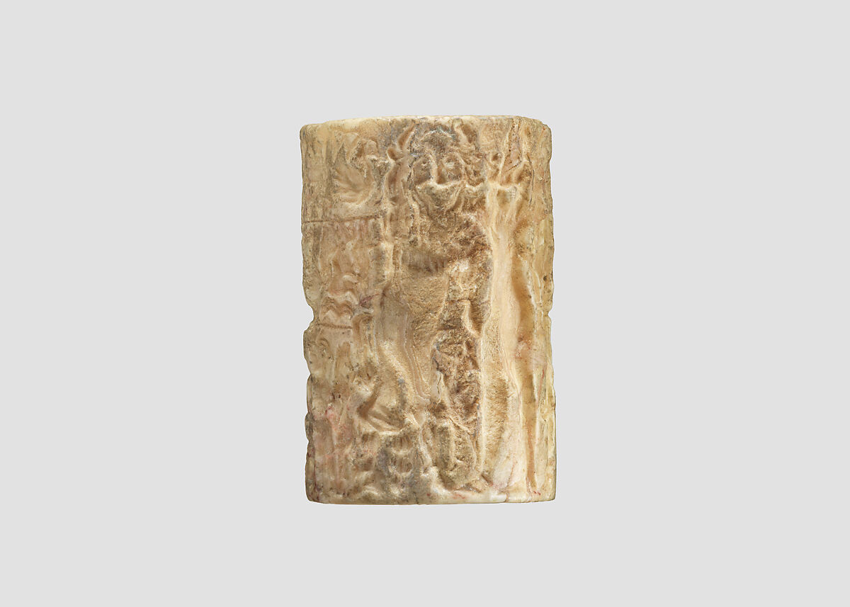 Cylinder seal, Stone, Sumerian