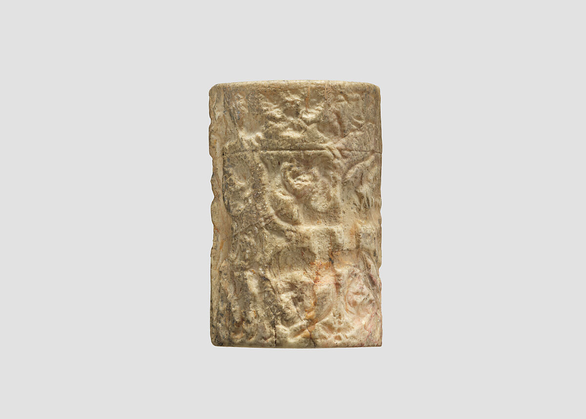 Cylinder seal, Stone, Sumerian