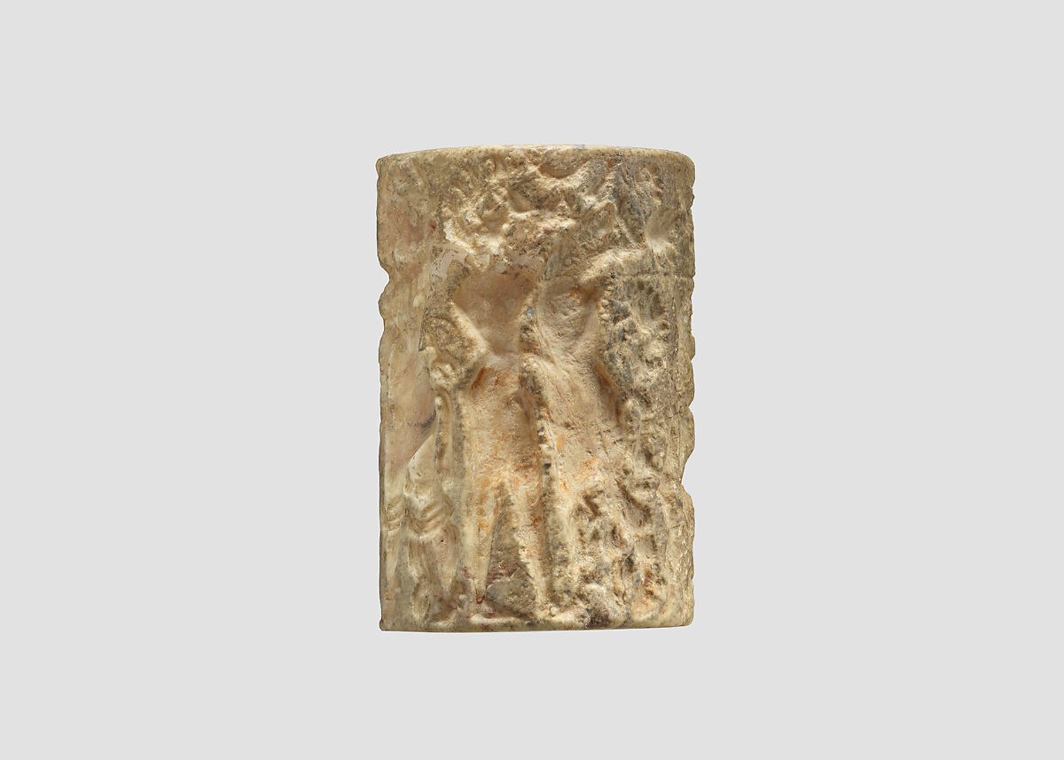 Cylinder seal, Stone, Sumerian