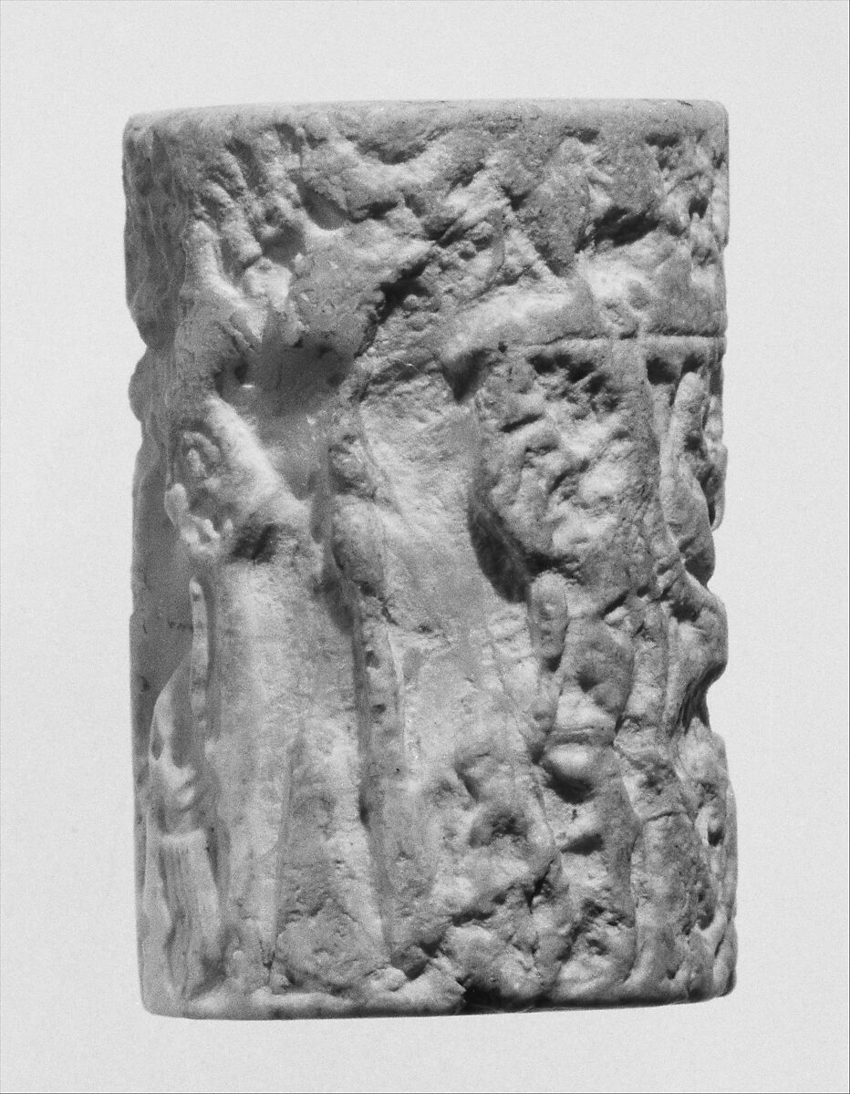 Cylinder seal, Stone, Sumerian