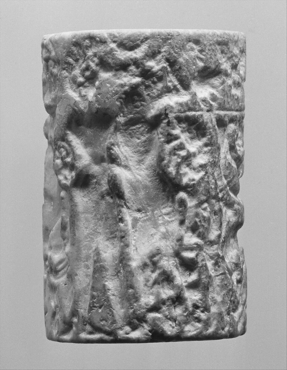 Cylinder seal, Stone, Sumerian