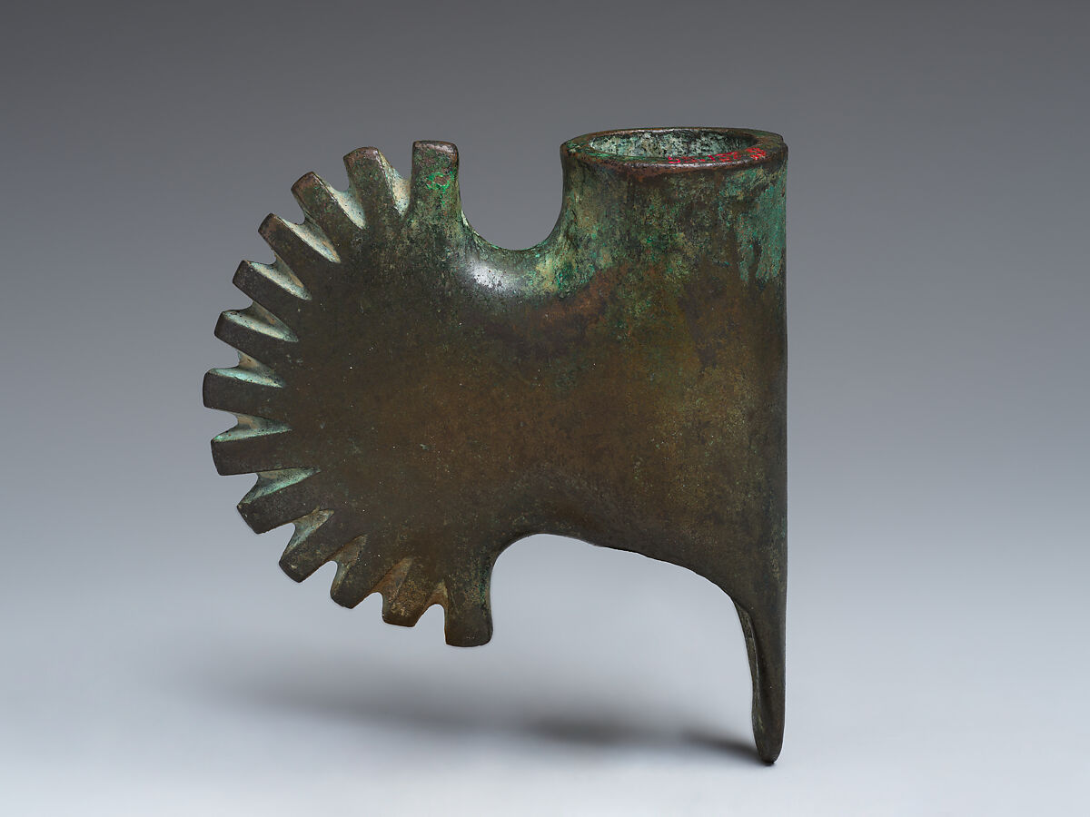Axe or mace head, Bronze, Hattian
