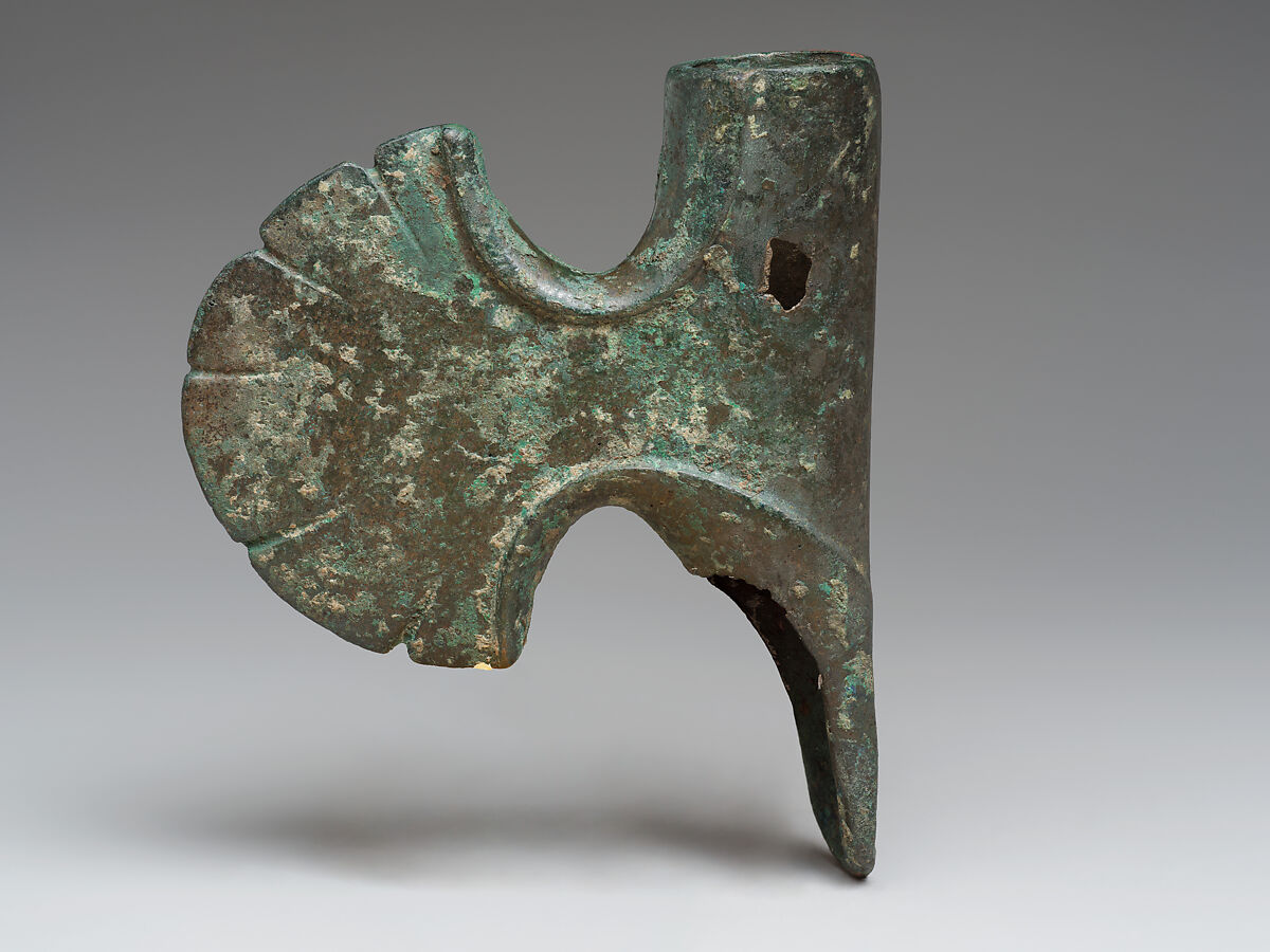 Axe or mace head, Bronze, Hattian