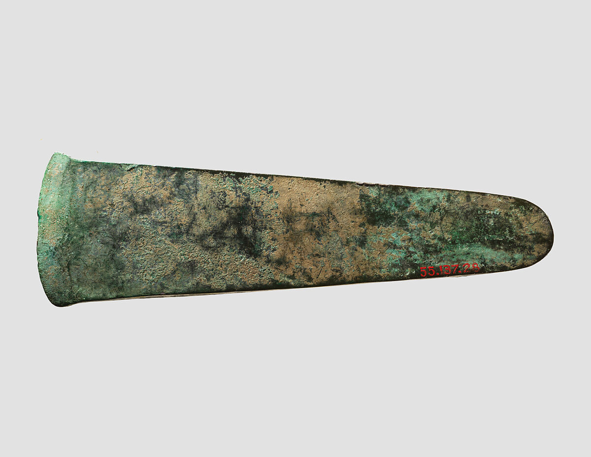 Axe head, Bronze, Hattian
