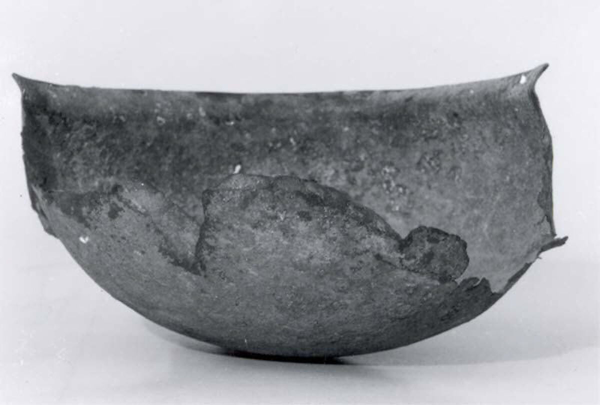 Bronze bowl fragment, Bronze, Hattian 