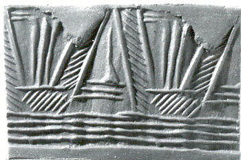Cylinder seal, Faience, Iran 