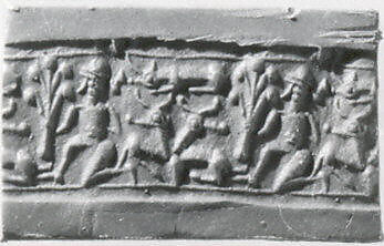 Cylinder seal, Faience, Mitanni 