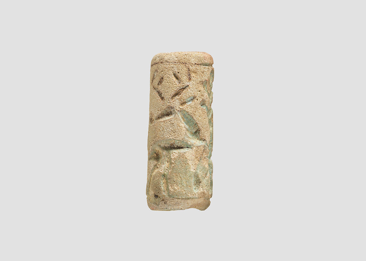 Cylinder seal, Faience, Mitanni
