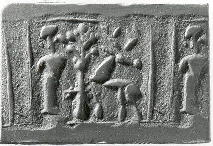 Cylinder seal, Faience, Mitanni 