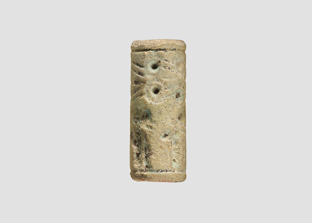 Cylinder seal, Faience, Mitanni