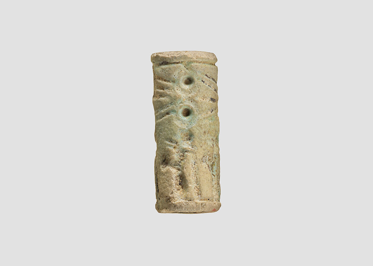 Cylinder seal, Faience, Mitanni