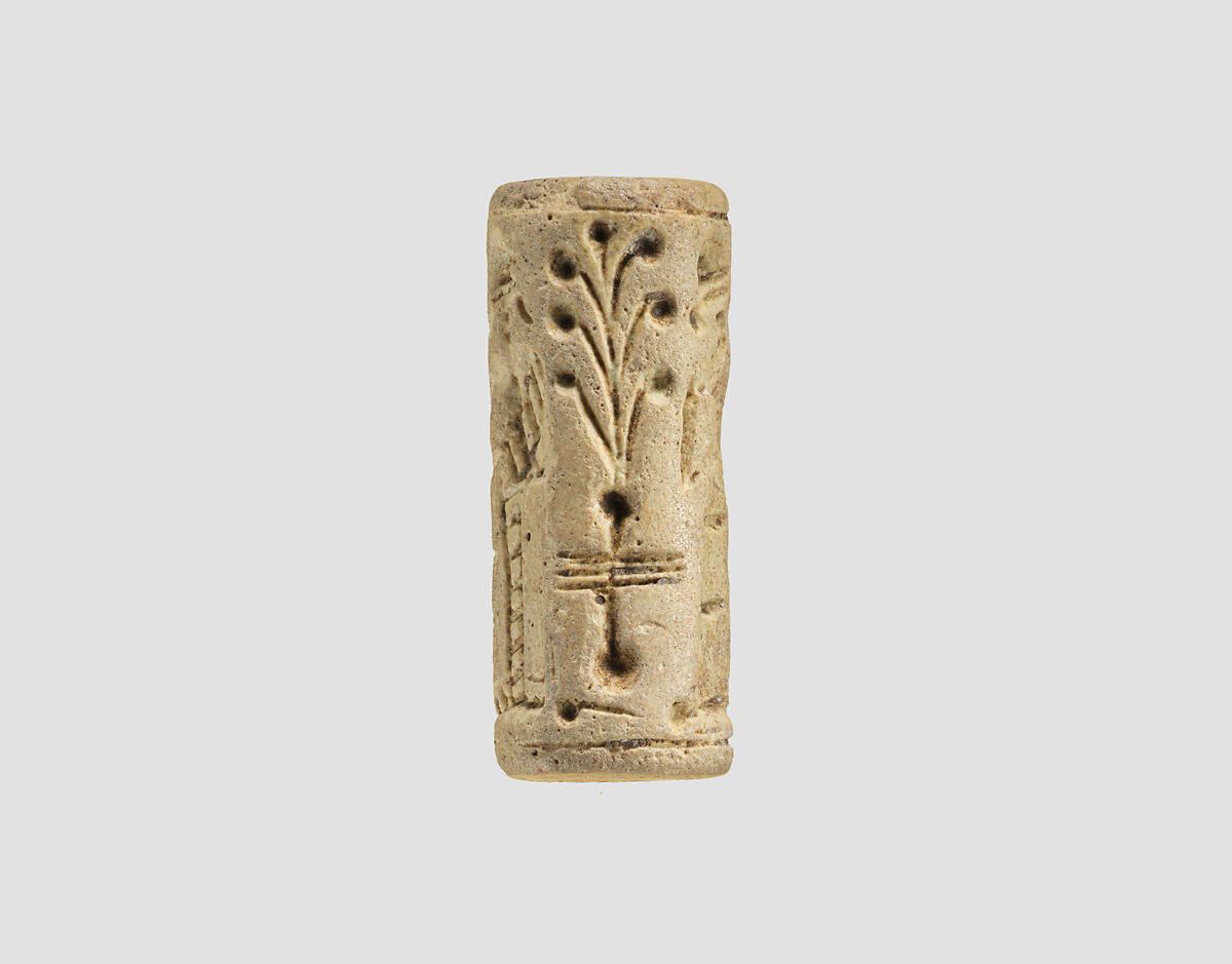 Cylinder seal, Faience, Mitanni