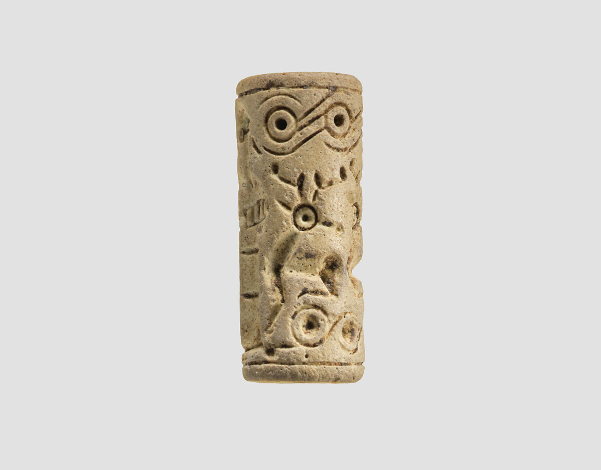 Cylinder seal, Faience, Mitanni