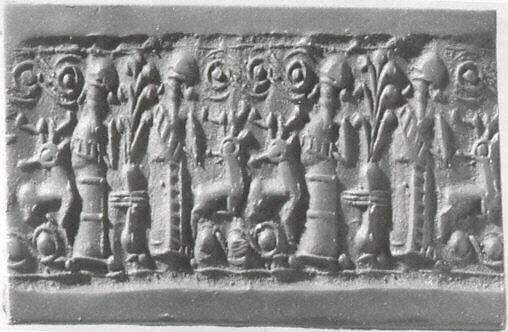 Cylinder seal, Faience, Mitanni 