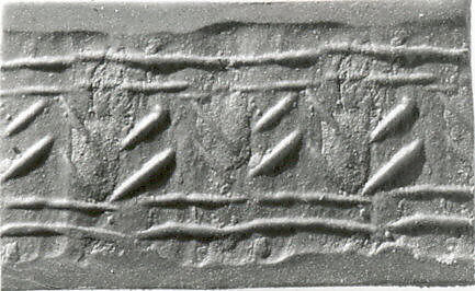 Cylinder seal, Faience, Mitanni 