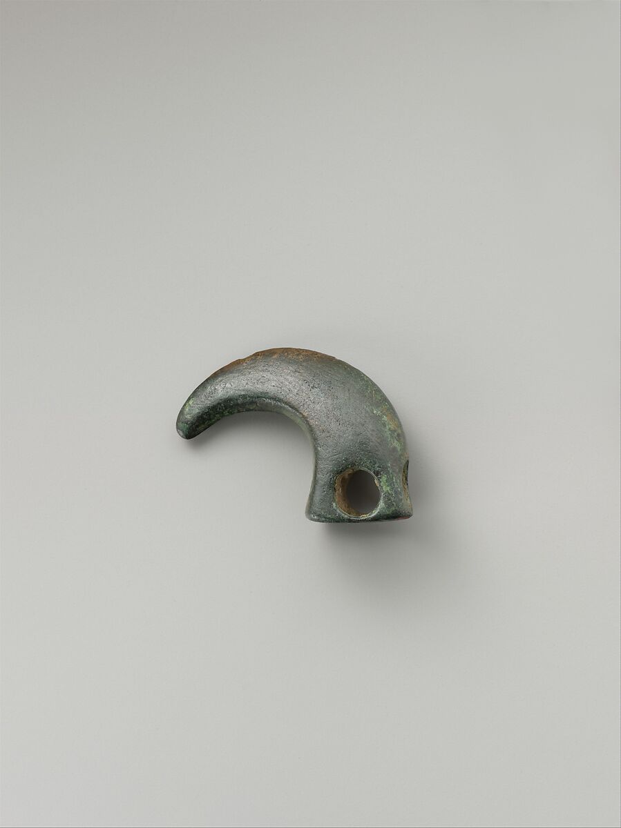 Harness or bridle fitting in the form of a claw, Bronze, Achaemenid 