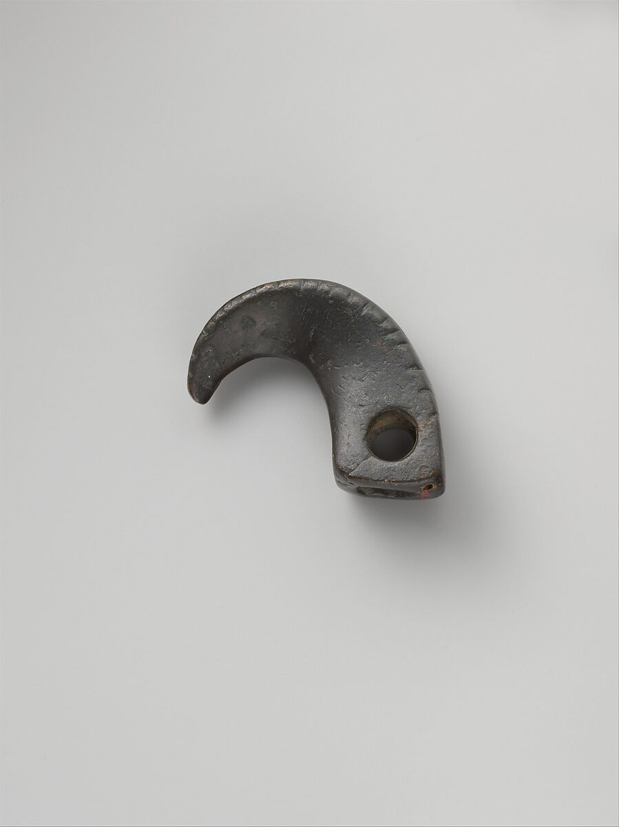 Harness or bridle fitting in the form of a claw, Bronze, Achaemenid 