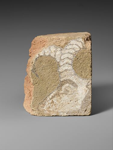 Brick fragment with the head of an ibex