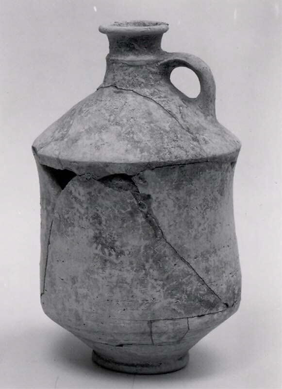Pot with handle, Ceramic, Assyrian 