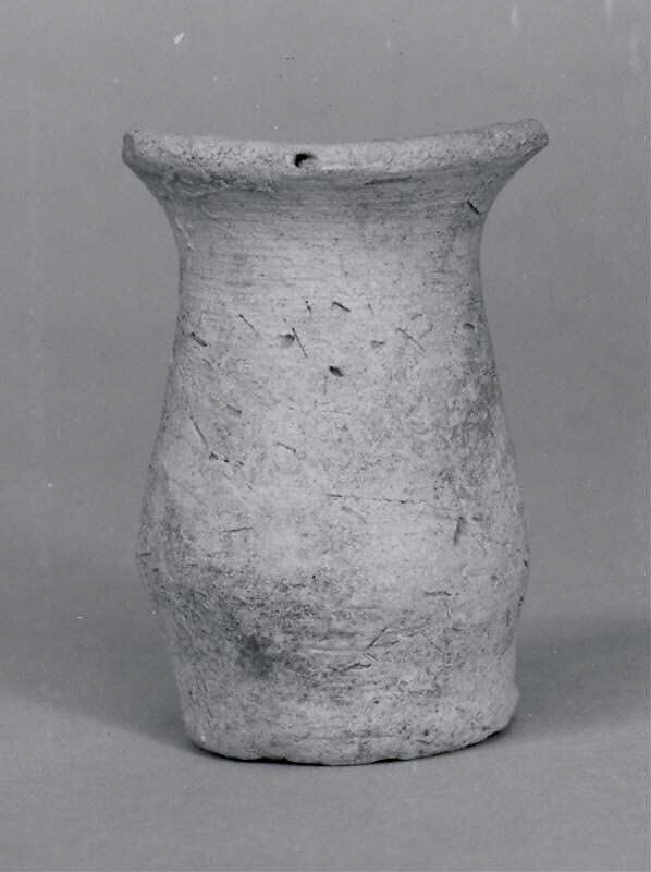 Drinking vessel ("istikan"), Ceramic, Assyrian 