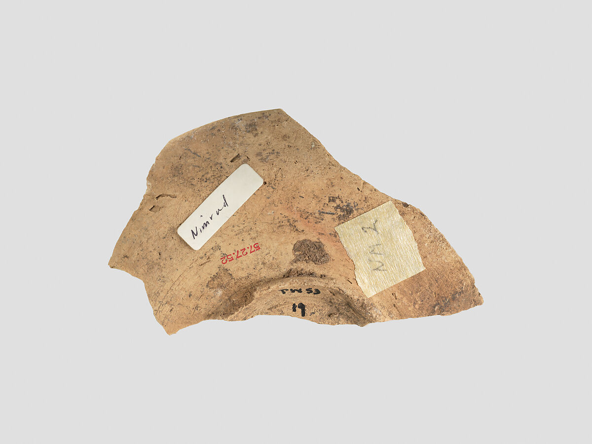 Bowl sherd, Ceramic, Assyrian 