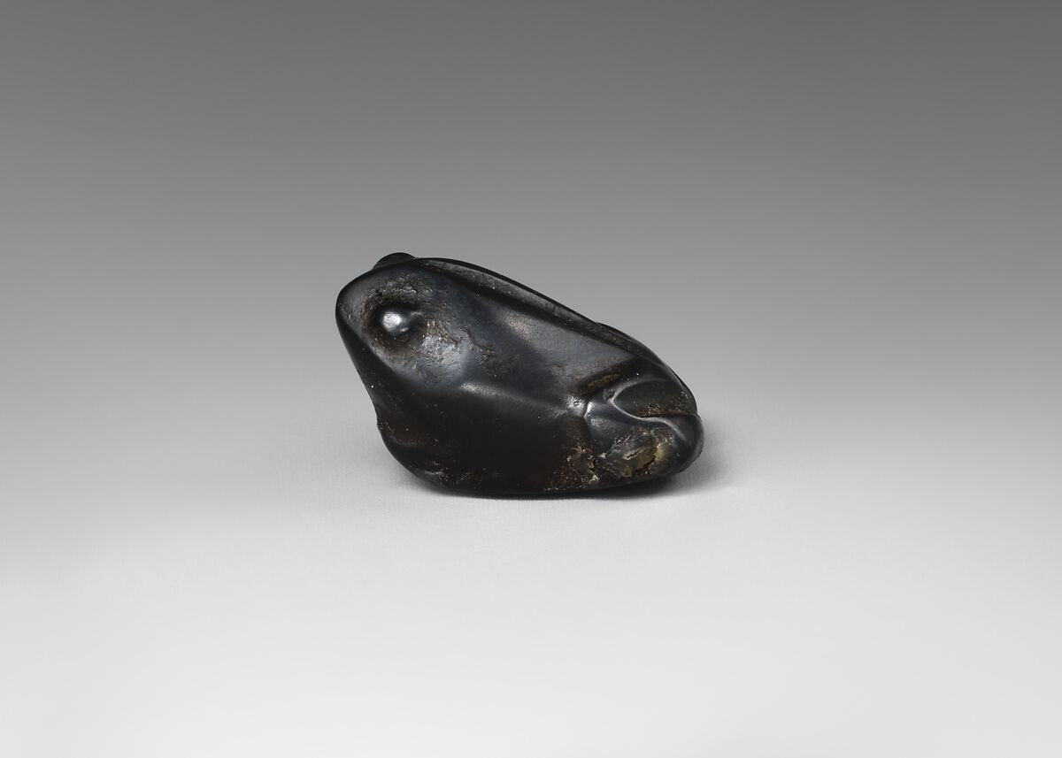 Weight in the shape of frog, Hematite