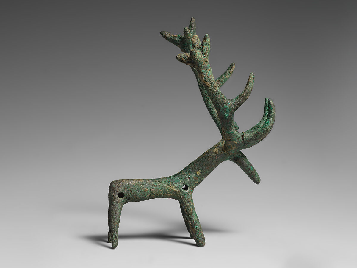 Stag figure, Bronze, Iran