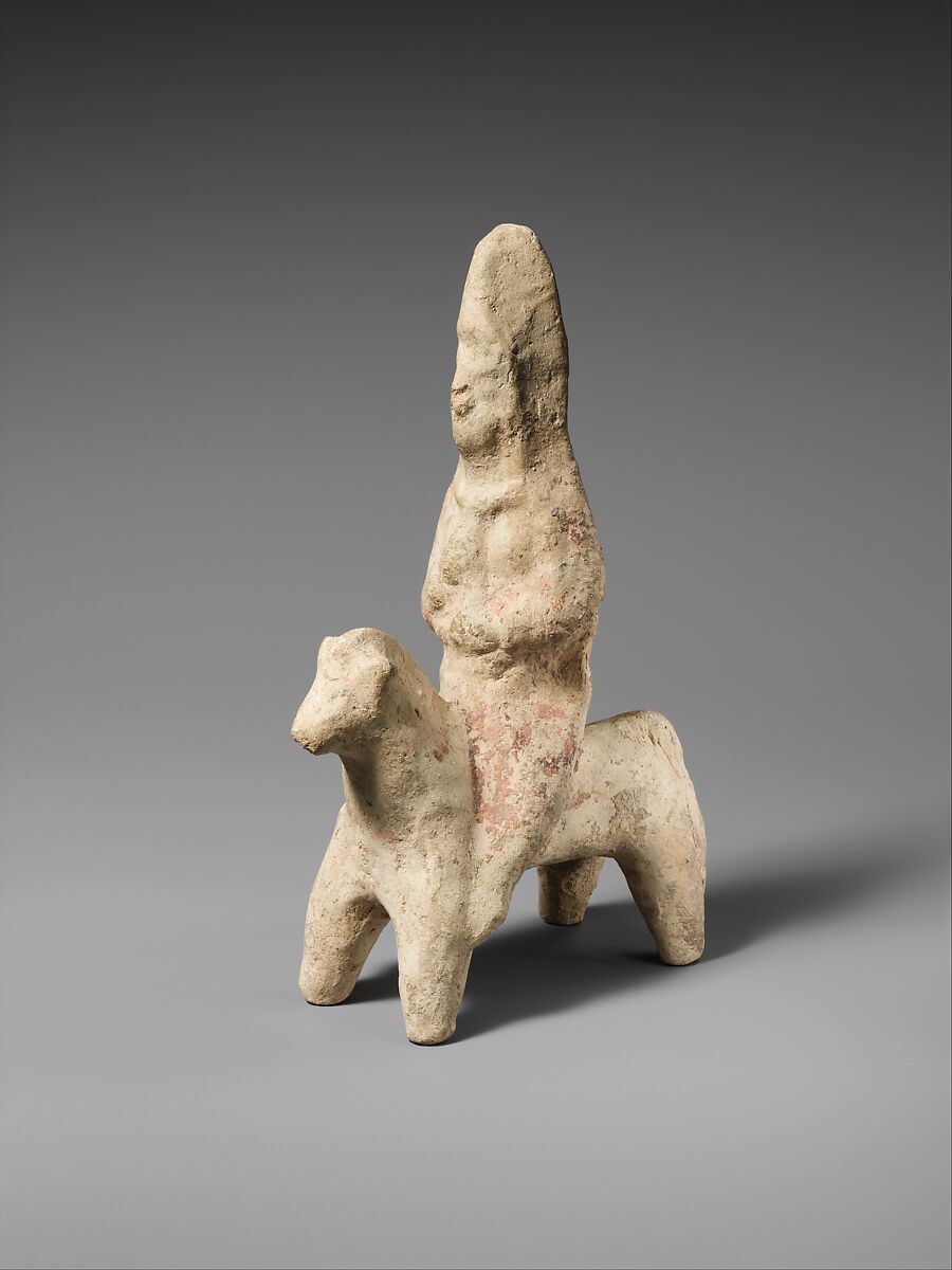 Figurine, Ceramic, paint, Parthian 