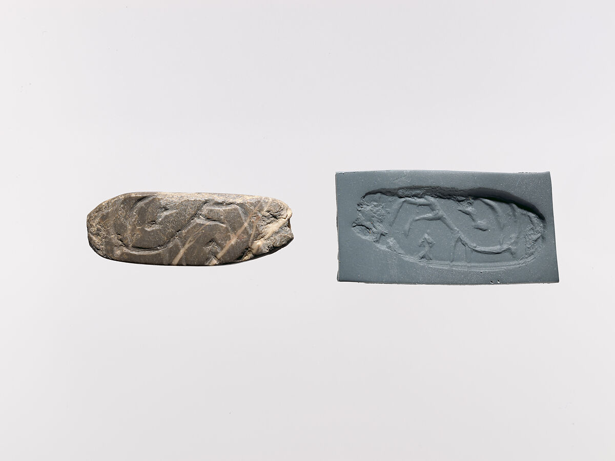 Flattened pebble seal | Late Uruk–Jemdet Nasr | The Metropolitan Museum ...