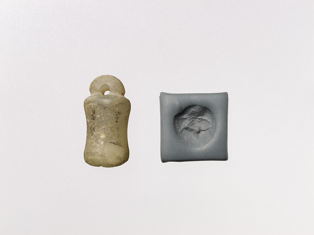 Stamp seal, Stone, Parthian 