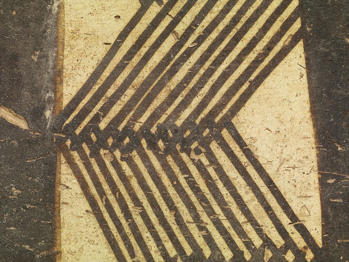 Storage jar decorated with mountain goats, Ceramic, paint