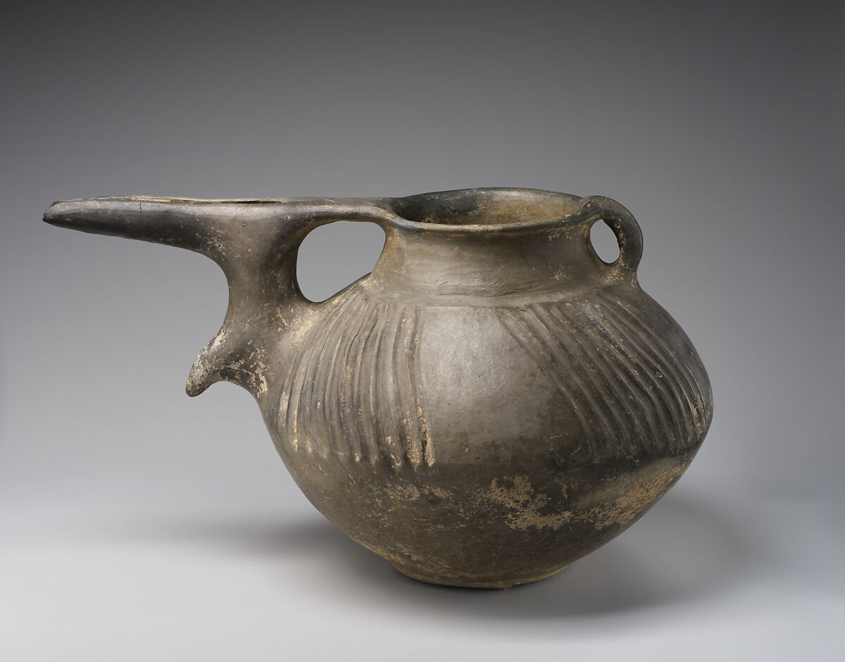 Spouted pitcher, Ceramic, Iran