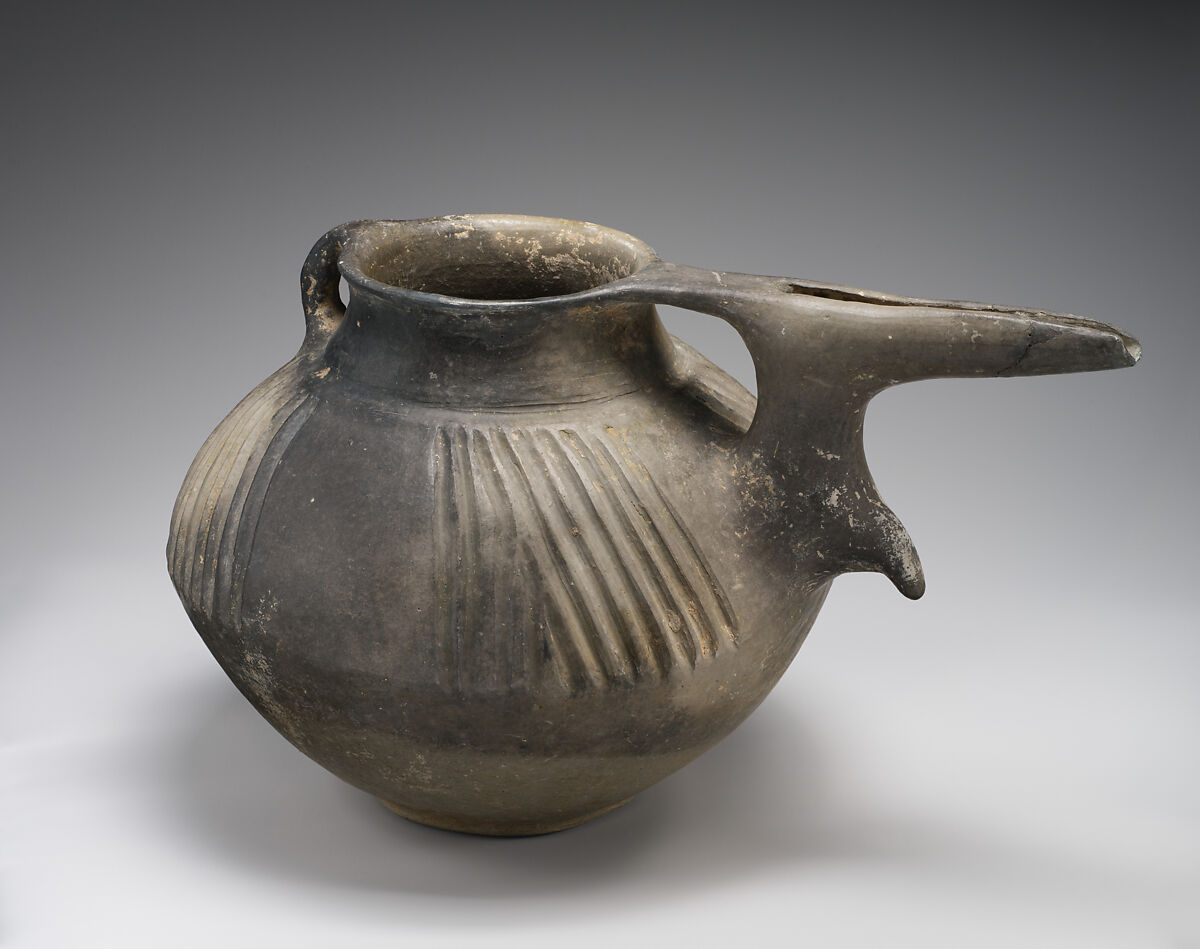 Spouted pitcher, Ceramic, Iran 