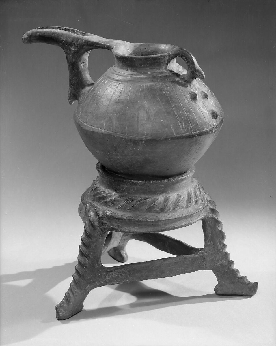 Spouted jar, Ceramic, Iran