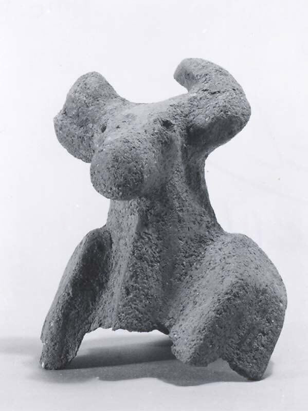 Bull's head, Ceramic, Iran 