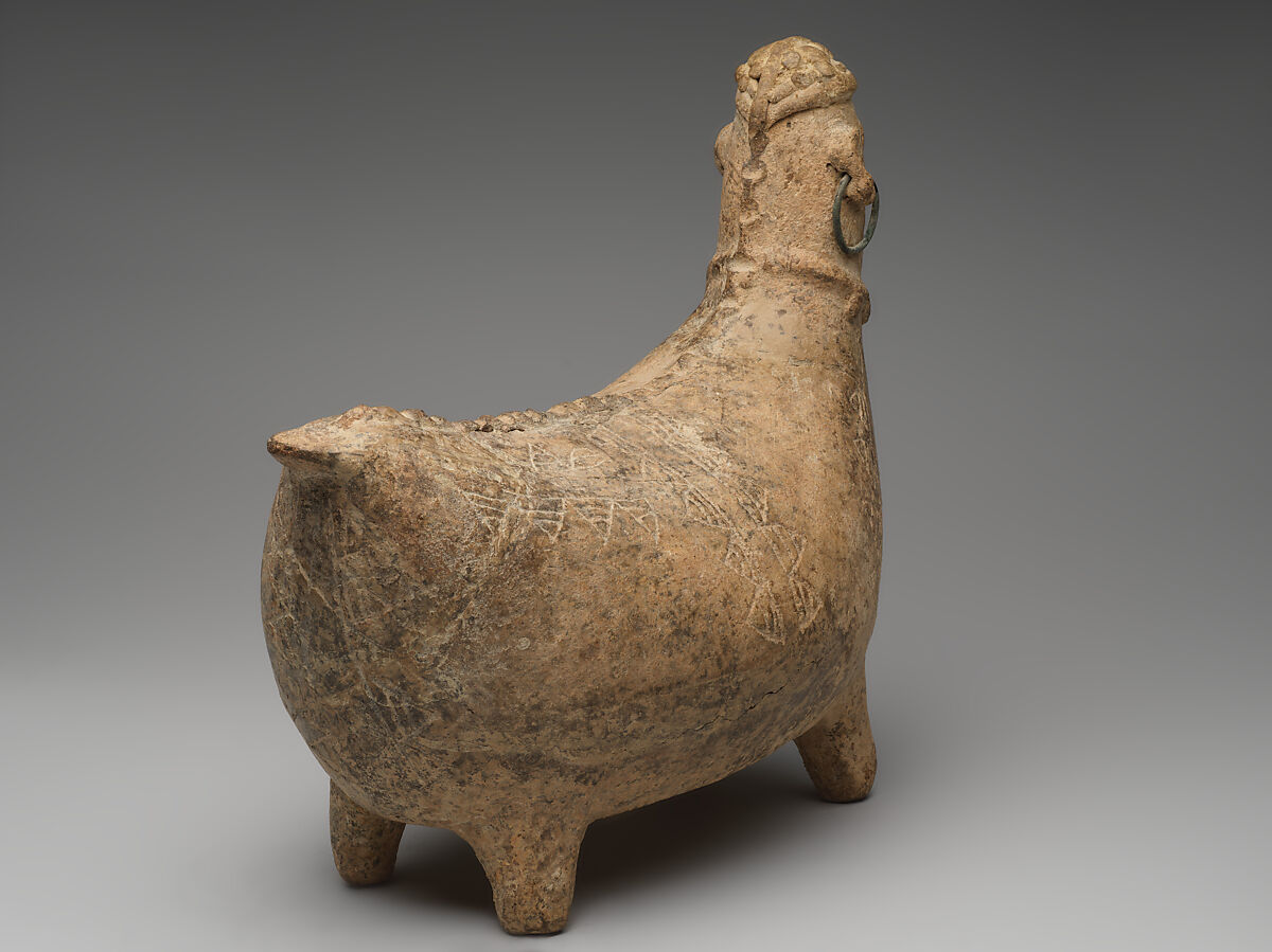 Bird sculpture, Ceramic, Iran