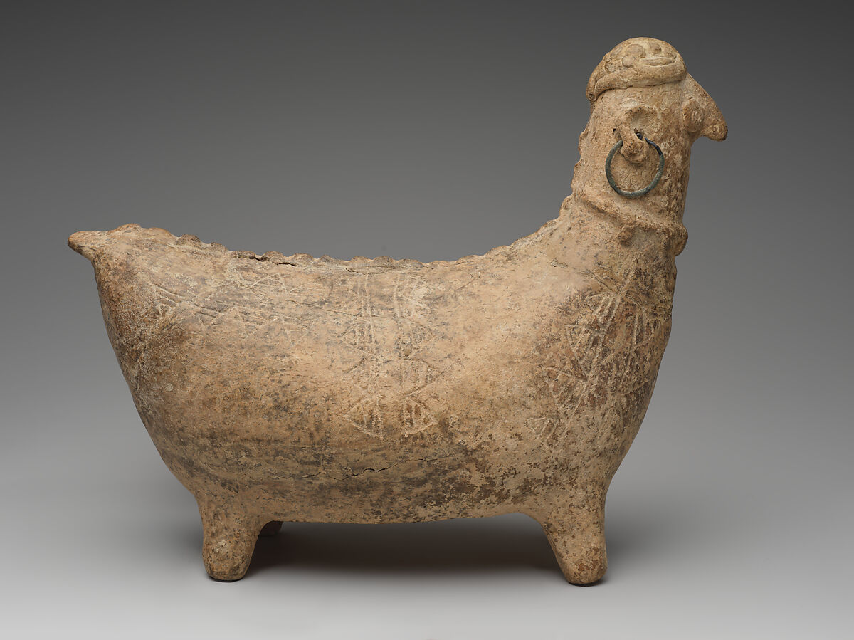 Bird sculpture, Ceramic, Iran