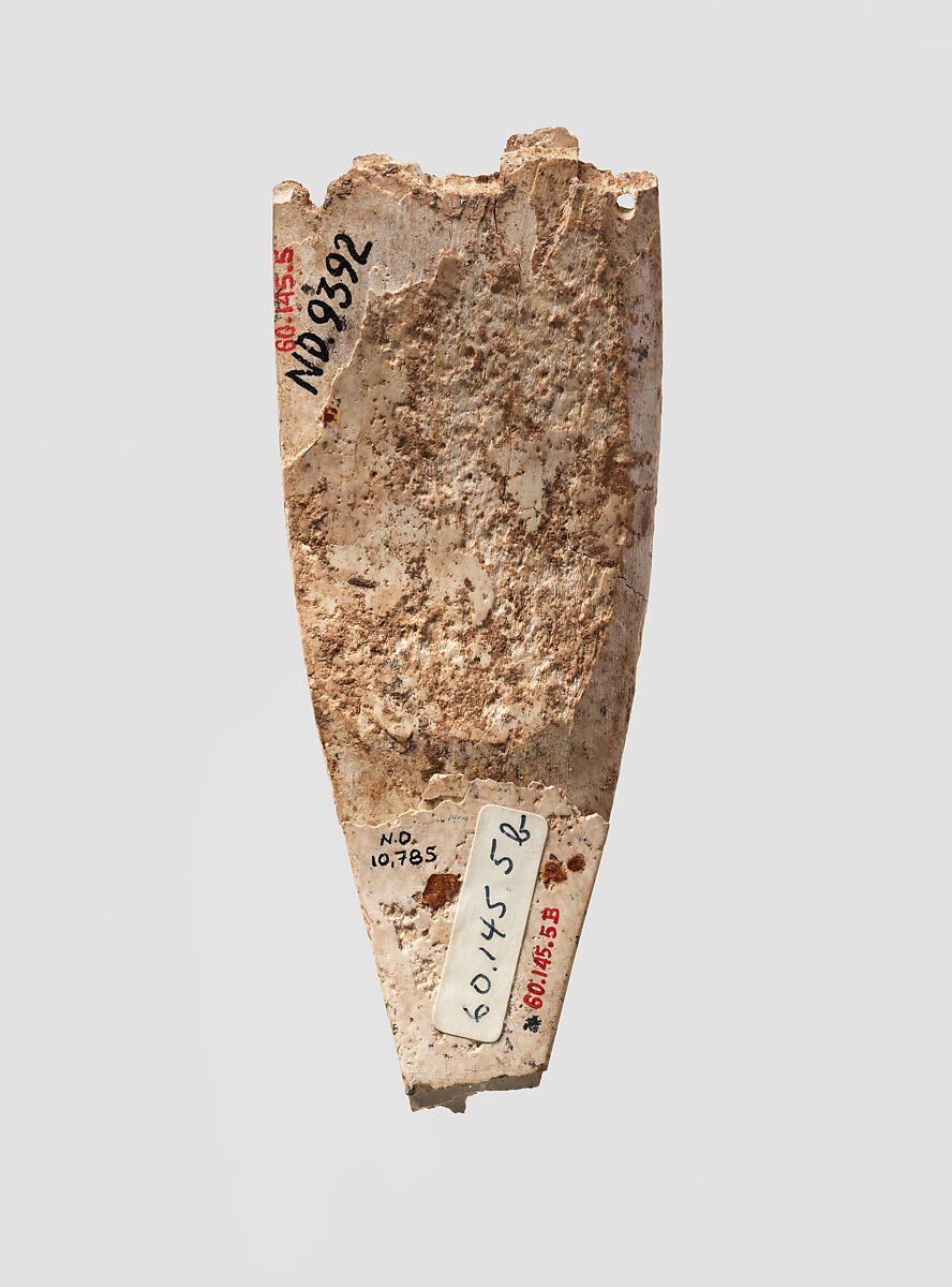 Horse frontlet with an incised guilloche design, Ivory, Assyrian