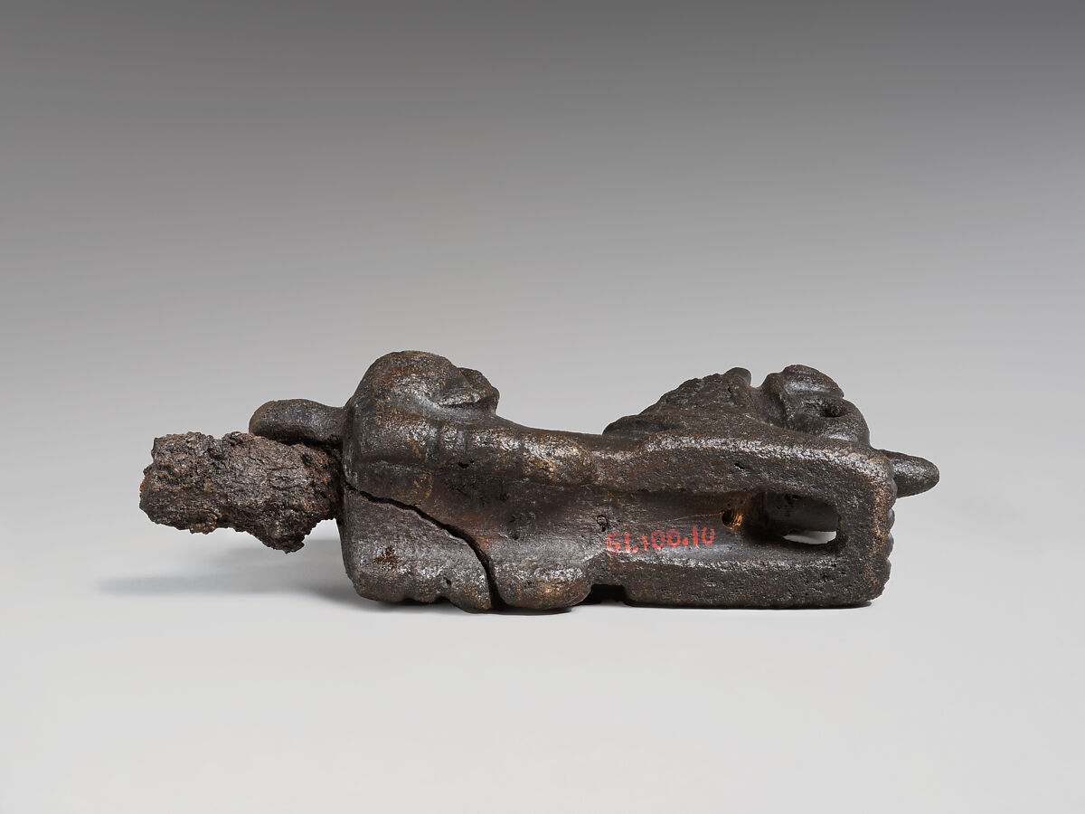 Pin in the form of a lion, Bronze, iron, Iran