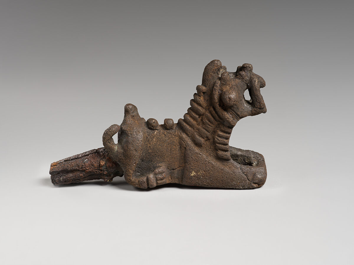 Lion pin, Bronze, iron, Iran
